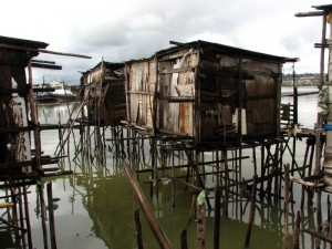Favela community showing housing densities